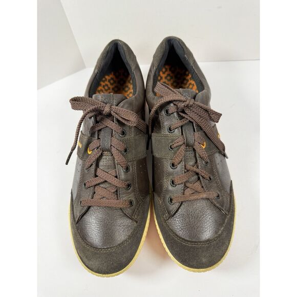 ECCO Street Retro Spikeless Golf Shoes Brown Leather Hybrid Sneaker Men 43/9-9.5 - Picture 10 of 12